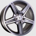 AMG light-alloy wheel, 18" Style VI, titanium grey paint finish, high-sheen finish